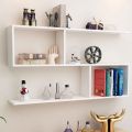 Wooden 2 Storey Wall Shelf, Display Floating Storage Shelves Wall Mount Bookshelf Used For Living Room Bedroom Shelving Unit, cuatomised. 