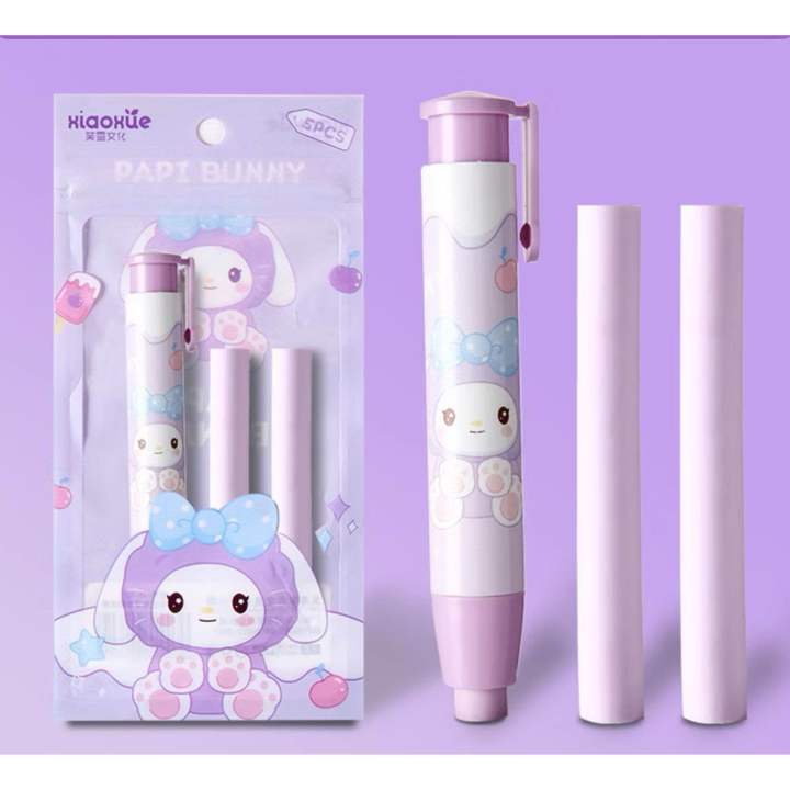 3pcs%20Set%20Cute%20Design%20Mechanical%20COLOR%20LEAD%20Eraser%20Pen%20-%20Image%205