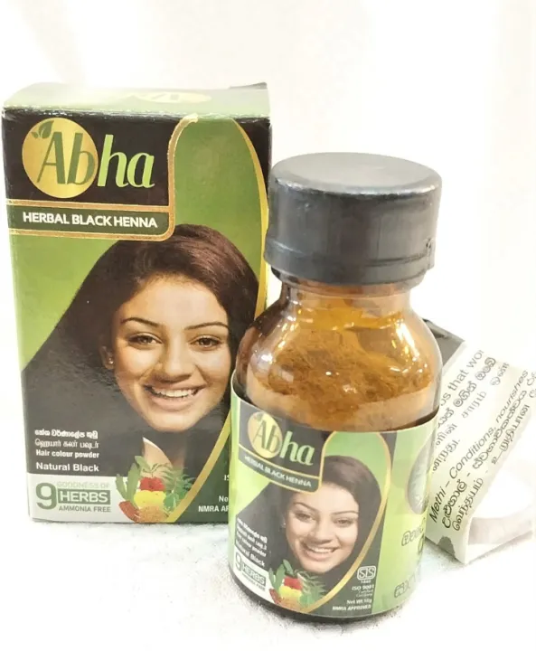 Abha%20Herbal%20Black%20Henna%20Hair%20Colour%20Powder%2010g%20Goodness%20of%209%20Herbs%20-%20Image%202