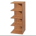 Modern Wooden Corner Bookshelf & Display Rack - 4-Tier L-Shape Corner Storage Organizer for Home & Office - Space Saving Decorative Corner Stand. 