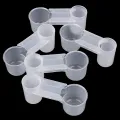 5Pcs Plastic Bird Feeder Clear Water Bottle Drinker Cup for Pigeon. 