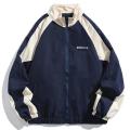Reflective Striped Men's Jacket 2026 Hip Hop Streetwear Coats Zipper Up Jacket Windbreaker Harajuku Thin Coats Sports Black Blue.