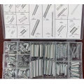 200pcs Extension Spring Set Hardware Tool Metal Steel Assorted Steel Spring Electrical Spring Set Drum Extension Tension Springs.