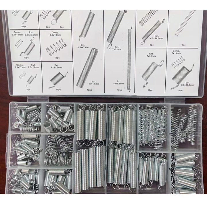 200pcs%20Extension%20Spring%20Set%20Hardware%20Tool%20Metal%20Steel%20Assorted%20Steel%20Spring%20Electrical%20Spring%20Set%20Drum%20Extension%20Tension%20Springs%20-%20Image%202