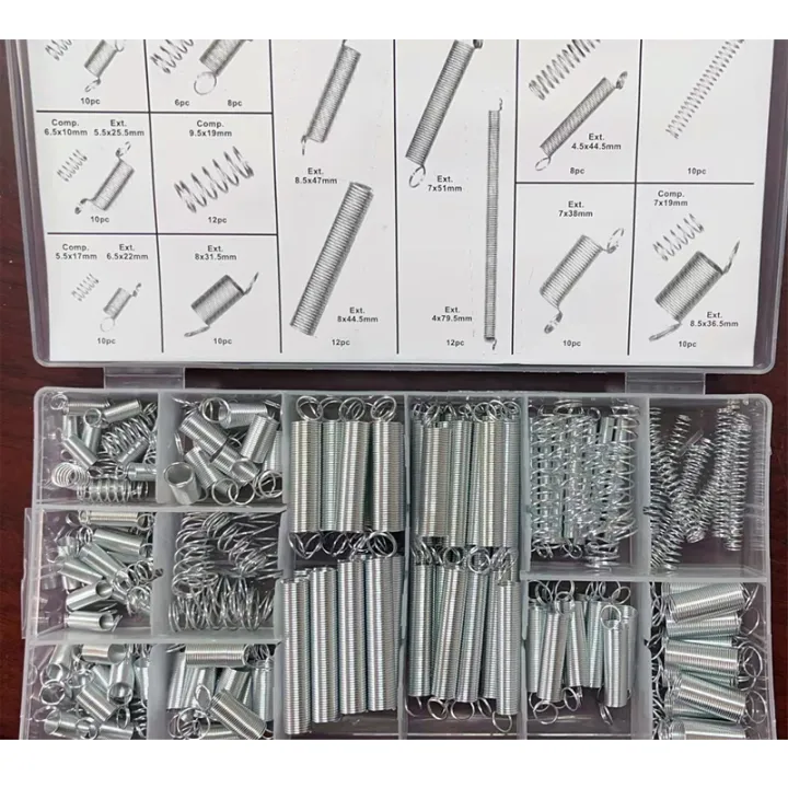 200pcs%20Extension%20Spring%20Set%20Hardware%20Tool%20Metal%20Steel%20Assorted%20Steel%20Spring%20Electrical%20Spring%20Set%20Drum%20Extension%20Tension%20Springs%20-%20Image%202