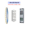 10M 20M Tuya WiFi COB CCT Led Strip 24V Dual White Room Light 2700-6500K 2.4G RF Dimming Touch Remote F Alexa  SmartThings. 