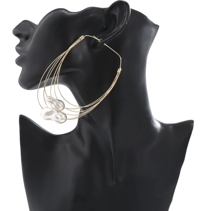 Imitation%20Pearl%20Big%20Hoop%20Earrings%20for%20Women%20Layered%20Large%20Circle%20Earrings%202020%20Fashion%20Jewelry%20Trendy%20Wedding%20Earing%20Korean%20Girl%20-%20Image%206