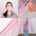 Raincoat card disposable raincoat waterproof portable raincoat for adults one time use random color. 