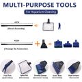 5 In 1 Aquarium Cleaning Tools Aquarium Tank Clean Set Fish Net Gravel Rake Algae Scraper Fork Sponge Brush Glass Cleaner Kohinoor Aquarium. 