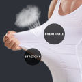 Men Slimming Body Shaper Vest Shirt Abs Abdomen Slim Gym Workout Corset Tummy Control Compression Tank Top Sleeveless Shapewear. 