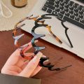 Brown Resin Wave Toothed Headband for Women High Skull Top Korean Zigzag Hair Comb Notched Hairband Hair Accessories. 