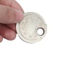 Coin- Type 0.6-2.4mm 0.02-0.10 Inch Spark Plug Gap Gauge Measurement Tool Range Spark Plug Gage Caliber Measuring Tool. 
