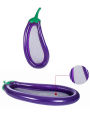 1Pcs 180cm Giant Inflatable Pool Float Eggplant Shape Mattress Swimming Circle For Adult. 