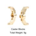 TRX4M Axle Brass Weights Steering Link Blocks Knuckle Diff Cover Caster Blocks for 1/18 RC Crawler TRX4-M Chassis Upgrade Parts. 