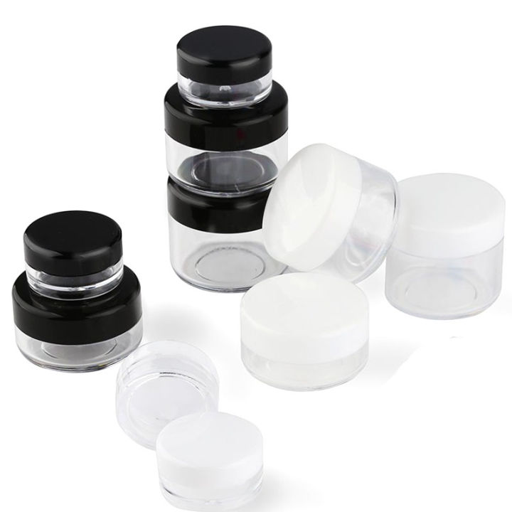 10Pcs%202g%203g%205g%2010g%2015g%2020g%2030g%20Plastic%20Cosmetics%20Makeup%20Box%20Nail%20Art%20Storage%20Pot%20Container%20Clear%20Sample%20Lotion%20Jar%20-%20Image%202