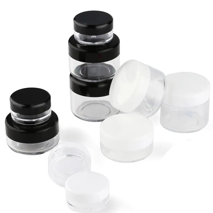 10Pcs%202g%203g%205g%2010g%2015g%2020g%2030g%20Plastic%20Cosmetics%20Makeup%20Box%20Nail%20Art%20Storage%20Pot%20Container%20Clear%20Sample%20Lotion%20Jar%20-%20Image%202