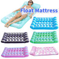 Hammock Recliner Chair Portable Inflatable Water Sleeping Bed Foldable Floating Lounger Air Mattress Outdoor Swimming. 