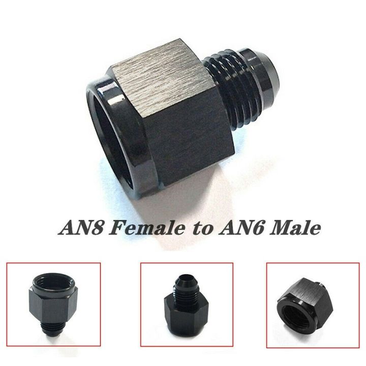 AN3%20AN4%20AN6%20AN8%20AN10%20Male%20to%20Female%20Flare%20Adapter%20Reducer%20Black%20Aluminum%20Fuel%20Line%20Fitting%201/8NPT%20Thread%20-%20Image%203