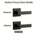 B97A-Door Lever, Keyless Interior Door Knobs, Privacy Door Lever Locksets For Bedroom Bathroom, Modern Door Handles. 