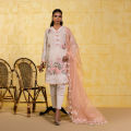 Sana Safinaz - Unstitched Fabric Muzlin'25 Vol-1 M251-009A-3CT- 3 PIECE Dress for women. 