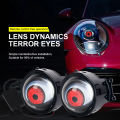 3-inch LED Car Dynamic Devil Eye 3D Lens 33 Mode Dynamic Pupils Remote Headlight Large Light Car Light Modification Eagle Eye. 