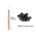 Hair Tinsel Kit With Tools 200 Strands Glitter Tinsel Hair Extensions Heat Resistant Highlights Sparkling Fairy Hair For Women. 