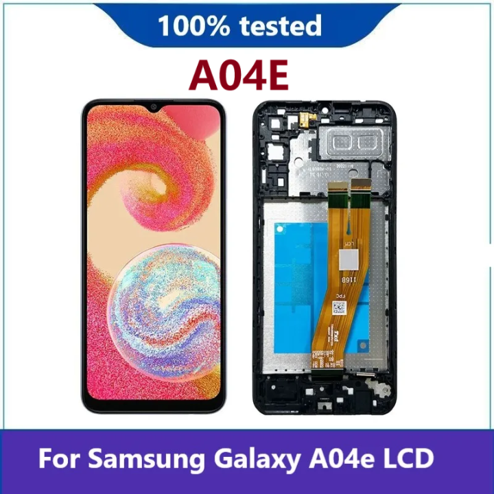 Origina LCD For Samsung Galaxy A04e A042F LCD Display Screen Touch Panel Digitizer Replacement For Samsung A04e LCD With Frame
