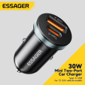Essager 30W 5A QC 4.0 PD 3.0 USB Car Charger Quick Charge4.0 USB Type C Car Fast Charging For iPhone 12 13 Huawei Samsung Xiaomi.