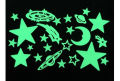 Glow In The Dark Luminous Fluorescent Sticker-Assorted. 