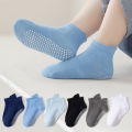 6 Pairs 0-5 Years Old Non-Slip Kids Socks with Grip Little Girls Boys Ankle Socks Infants Toddlers Children Floor Socks. 