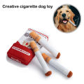 Creative Cigarette Interactive Giggles Dog Toys Funny Interactive Plush Dog Toys Funny Plush Chewing Toy Cigaret Box Pet Gifts. 