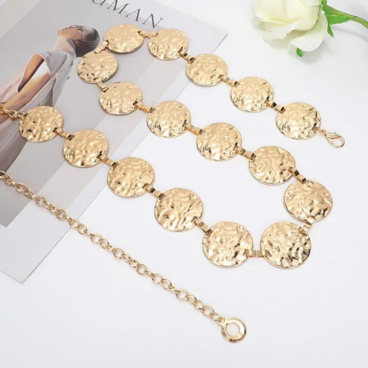 Metal%20Gold/Silver%20Chain%20Belt%20for%20Women%20Dress%20Jeans%20Moon%20Sun%20Waist%20Chain%20Rhinestone%20Adjustable%20for%20Plus%20Size%20-%20Image%202