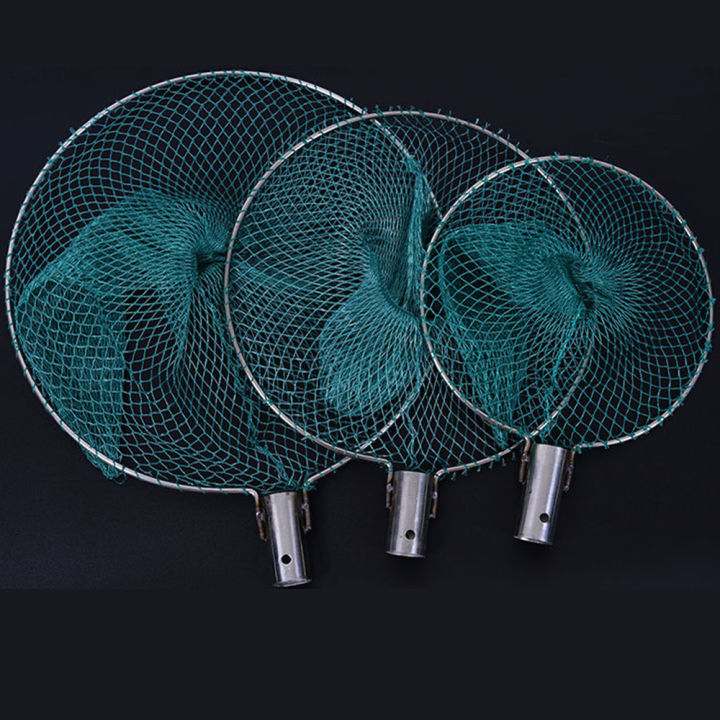 Dense Fishing Mesh Net Head Fishing Tackle Copying Net Head Long Fish Landing Net