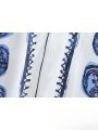 KONDALA Vintage Casual Print Women Suit Single Breasted V Neck Shirts+Loose Wide Leg Long Pants Fashion 2024 Autumn Women Sets.