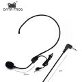 DATA FROG Professional 3.5MM Wired Microphone Headset Megaphone Radio Speaker Voice Amplifier Clear Sound Mic For Conference. 
