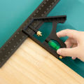 150/200/250mm Multifunctional Combination Movable Ruler Protractor Angle Ruler Level Aligner Inclinometro Woodworking Tools. 