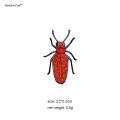 1 Piece Cute Ladybird Beetle Stick on Embroidery Fabric Stickers Cartoon Animal Self-adhesive Clothes DIY Accessories. 