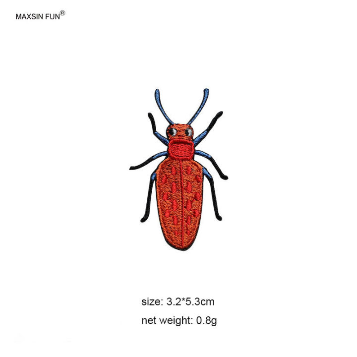 1%20Piece%20Cute%20Ladybird%20Beetle%20Stick%20on%20Embroidery%20Fabric%20Stickers%20Cartoon%20Animal%20Self-adhesive%20Clothes%20DIY%20Accessories%20-%20Image%205