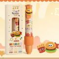 Cartoon Capybara Slide Erasers Sliding Retractable Pencil Eraser Cute Push-Pull Design Student Rubber Eraser Office Supplies. 