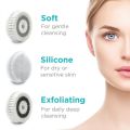 Fancii Cora 3 Waterproof Facial Spin Cleansing Brush with 3 Brush Heads, Exfoliating Face Spa System, Aqua. 