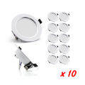 10pcs Spotlights LED Ceiling Downlight AC 220V 18W 15W 12W 9W 7W Recessed Round Lamp Spot LED Dowm Light Hidden Indoor Lighting. 