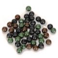 50pcs Blocking Beads Silicone Soft Anti-collision Beans Round Big Thing Fishing Set Space Beans Line Set Anti-tan-gle Beans 8mm. 