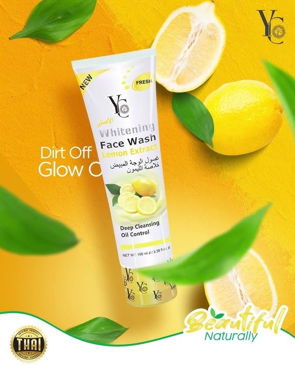 YC Lemon Extract Whitening Face Wash - 100ml