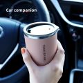 300ml Thermos Cup Men's and Women's Exquisite Portable Cup 304 Stainless Steel Simple Water Cup Office and Home Milk Coffee Cup. 