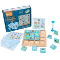 Wooden Memory Game , Montessori Chess Game Brain Power Educational Toy. 