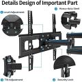LCD/LED/Plasma Flat Panal TV Adjustable Movable Double Arms Television, Monitor Wall Mount Suitable for 32"-65" TV. 