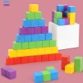 Montessori Magic Block Puzzle Toy Spatial Logical Thinking Training Game Rainbow Stacking Blocks Math Educational Toys For Child. 