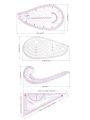 4pcs/set Fashionable And Clear Metric Sewing Ruler Set, French CurvePattern Making Ruler Package For Beginner Tailor Designer. 