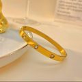 Cartier Stainless Steel Handcuff. 