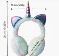 Unicorn Earmuff Adjustable Comfy Soft Snow Outdoor Winter Ladies Girls Unicorn pattern Shape Earmuffs Ear Cover. 
